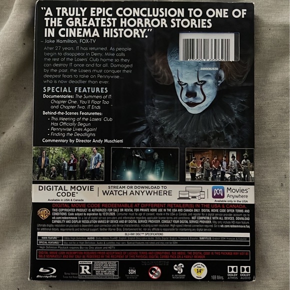 IT Chapter Two Blu-Ray - Picture 2 of 4